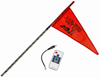 Black 7FT LED Flag