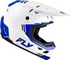 Fly Racing Kinetic Verdict Helmet White/Blue/Grey MD - Medium off-road helmet in White/Blue/Grey
