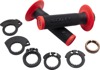 Scott SX II Lock-On Grips Black/Red with Cam Set One Size - Lock-On grips with cam set, Black/Red, One Size