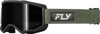 Fly Racing Focus Sand Goggle Green/Black with Dark Smoke Lens - Green/Black sand goggles with dark smoke lens