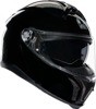AGV Tourmodular Solid Modular Helmet Gloss Black Small - Modular helmet with gloss black finish, size Small