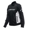Dainese Air Frame 3 Tex Jacket Womens Black White Size 44 - Textile summer jacket for women, Black/White, size 44