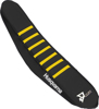 Seat Cover Black w/ Yellow Ribs Fits 2019 Husqvarna FC TC Seat Cover Black w/ Yellow Ribs Fits 2019 Husqvarna FC TC