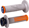 Emig2 Pro MX V2 Lock On MX Grips System - Diamond Knurled, Grey & Orange