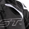 RST S1 CE Textile Jacket Black/Black/White Medium - CE AA rated textile jacket, Medium, Black/White