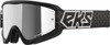 EKS Brand Flat Out Mirror Goggle Black/White Silver Mirror Lens - Offroad goggles with silver mirror lens, Black/White EKS Brand Flat Out Mirror Goggle Black/White Silver Mirror Lens - Offroad goggles with silver mirror lens, Black/White