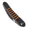Seat Cover Black w/Orange Ribs - For 2019 KTM SX/F XCF Seat Cover Black w/Orange Ribs - For 2019 KTM SX/F XCF