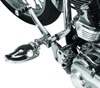 Kuryakyn Flamin Switchblade Footpegs Chrome with Male Mount Adapter