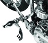 Kuryakyn Flamin Switchblade Footpegs Chrome with Male Mount Adapter