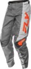Fly Racing F-16 Pants Grey/Orange Men's Size 40 - Durable motocross pants in Grey/Orange