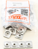 Woodys Angled Aluminum Support Plate 7mm 96 Pack - Angled support plates for Woodys studs, 7mm, 96 pack