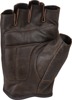 Highway 21 Half Jab Gloves Brown XL Men's - Perforated brown leather gloves XL for men