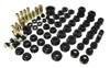 Black Hyper-Flex Master Bushing Kit Fits 92-95 Civic/CRX, 93-97 Del Sol