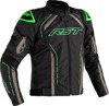 RST S1 CE Textile Jacket Black/Grey/Neon Green Small - Protective textile jacket, Small, Black/Grey/Neon Green
