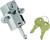 Kuryakyn Universal Helmet Lock Chrome 7/8in-1-1/4in Mount - Universal helmet lock, chrome, 7/8-1-1/4in mount