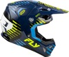 Fly Racing Formula CP Slice Helmet Navy/Hi-Vis/White XS - ECE/DOT approved lightweight helmet
