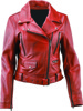 Kuryakyn Arabian Spice Leather Jacket Red Womens Small - Red leather riding jacket, womens size small