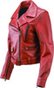 Original Kuryakyn Arabian Spice Leather Jacket Red Womens XL - Womens XL red leather jacket by Kuryakyn