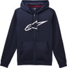 Alpinestars Ageless II Fleece Navy/White For Medium - Navy/White fleece hoodie, size Medium