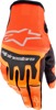Hot Orange/Black Techstar Gloves - Small