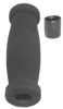 EMGO Foam Grips Street 7/8 x 5in Black - Black foam grips, 7/8in x 5in