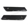 Saddlebag Latch Covers Beveled Black Arlen Ness