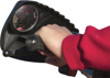 Kolpin Handguard with Mirror Black - Handguard with built-in mirror for ATV/UTV