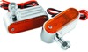 BikeMaster Marker/Side Lights 5/16in Mount Dual Bulb Amber