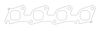 Cometic .030" MLS Exhaust Gasket 1.575" Square Port Fits Nissan KA24DE 91-98