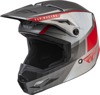 Youth Kinetic Drift Helmet Charcoal/Lite Grey/Red Youth Medium