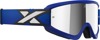 EKS Brand Flat Out Mirror Goggle Royal Blue Silver Mirror - Offroad goggles with silver mirror lens, Royal Blue