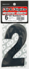 #2 6" Tall Black "SX" Stick-On Race Numbers - 3 Pack #2 6" Tall Black "SX" Stick-On Race Numbers - 3 Pack