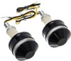 Letric Lighting Grip Indicator Lights Black Cap White/Amber