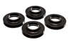 Black Coil Spring Isolator Set - For 97-06 Jeep Wrangler TJ / 84-01 Cherokee