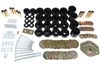 Body Mount Set w/ Hardware - Black Fits 91-97 Toyota Land Cruiser FJ80