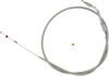 +4" Braided Stainless Steel Idle Cable - 4" Longer Than Harley 56309-96 +4" Braided Stainless Steel Idle Cable - 4" Longer Than Harley 56309-96