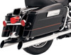 4" Chrome Slant Cut Dual Slip On Exhaust - For 95-16 Harley FLH FLT 4" Chrome Slant Cut Dual Slip On Exhaust - For 95-16 Harley FLH FLT