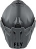 Fly Racing Trekker Solid Helmet Grey Small - Dual sport full-face helmet, Grey, Small