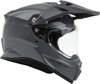 Fly Racing Trekker Solid Helmet Grey Small - Dual sport full-face helmet, Grey, Small