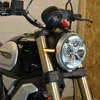 New Rage Cycles Front LED Turn Signals Black Fits 18-24 Ducati Scrambler 1100