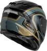 GMAX FF-98 Aftershock Helmet Gray/Gold Metallic Small DOT/ECE
