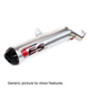 Big Gun ECO Series Slip-On Exhaust Silver Fits 03-14 LTZ400 03-06 KFX400
