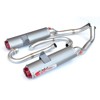 Big Gun EVO R Dual Full Exhaust Red End Cap Fits 06-14 Yamaha Raptor 700