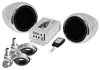 Chrome 600 Watt Motorcycle ATV Sound System with Bluetooth Streaming FM Tuner Chrome 600 Watt Motorcycle ATV Sound System with Bluetooth Streaming FM Tuner
