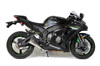 Brock's Alien Head 2 Polished 3/4 Slip-On Exhaust Silver Fits Kawasaki ZX10R