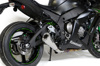 Brock's Alien Head 2 Polished 3/4 Slip-On Exhaust Silver Fits Kawasaki ZX10R