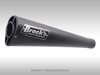 20" Alien Head Black Full Exhaust Black Fits Kawasaki ZX14R 20" Alien Head Black Full Exhaust Black Fits Kawasaki ZX14R