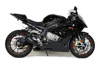 Brock's Alien Head 2 Black Full Exhaust Fits 15-18 BMW S1000RR