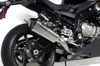 Brock's CT Single Titanium Full Exhaust Silver Fits 15-18 BMW S1000R S1000RR
