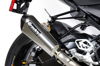 Brock's CT Single Titanium Full Exhaust Silver Fits 15-18 BMW S1000R S1000RR